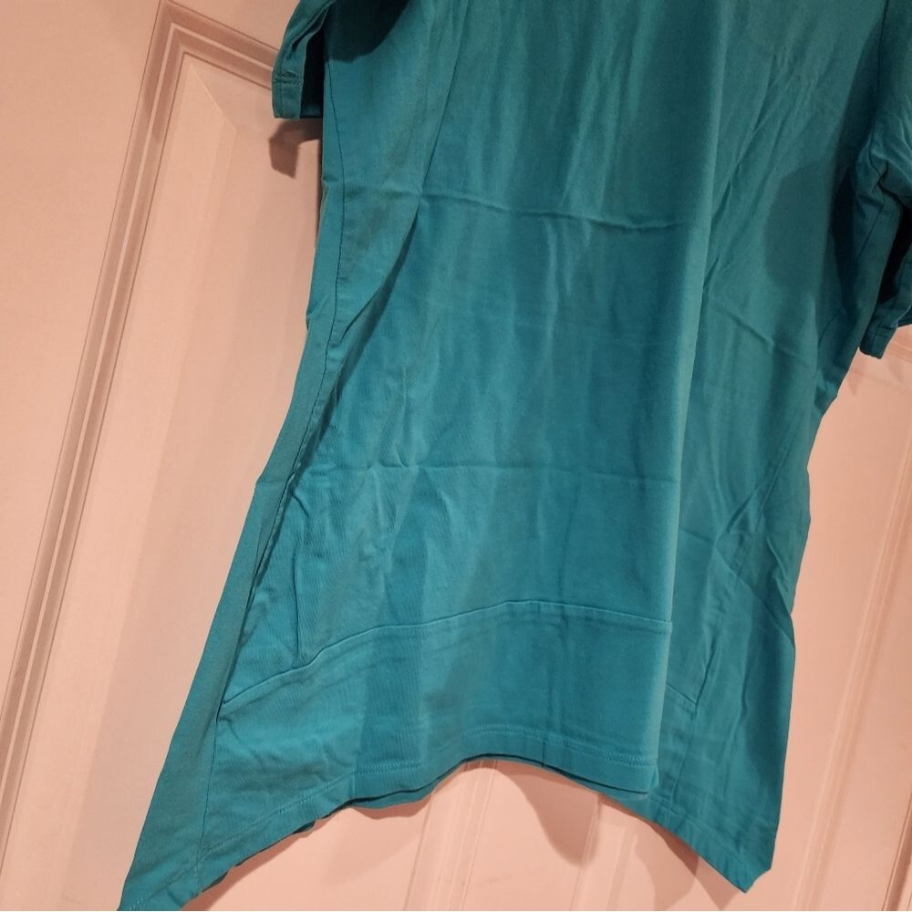 Denim & Co stretchy blue top - Picture 3 of 4